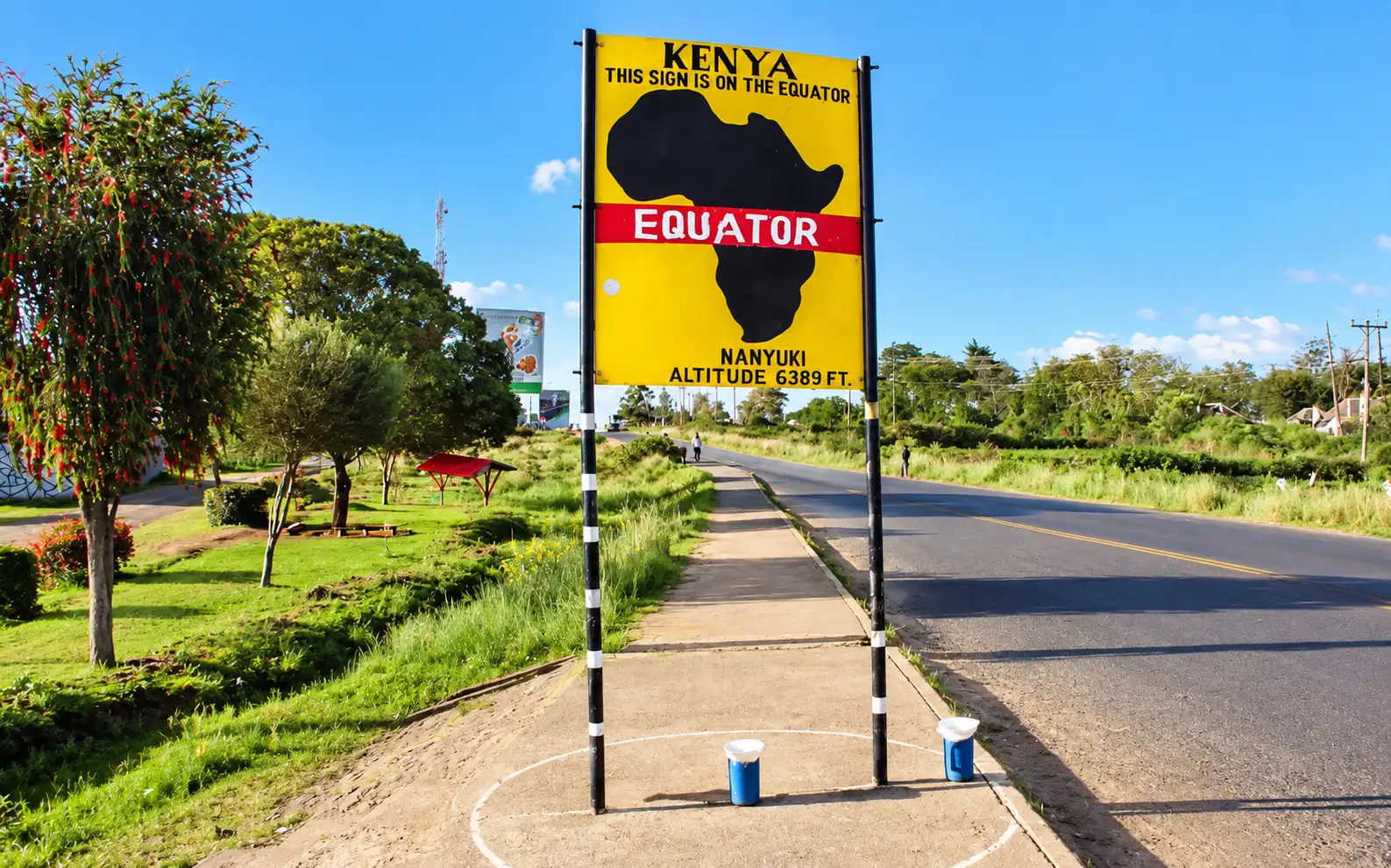 Equator Sign in Nanyuki Kenya